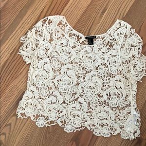 Lace crop top